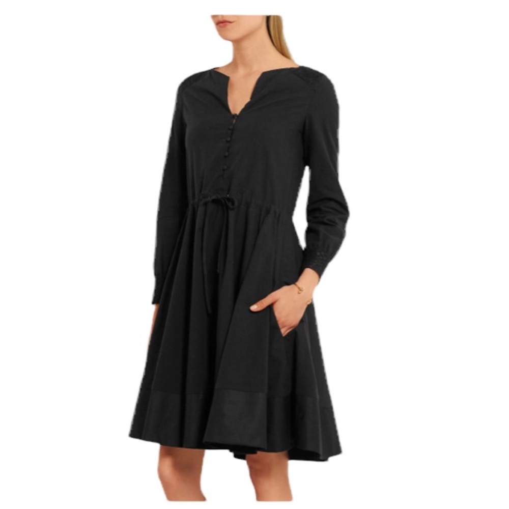 Maje Dress Black Embroidered